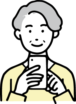 連絡をする女性