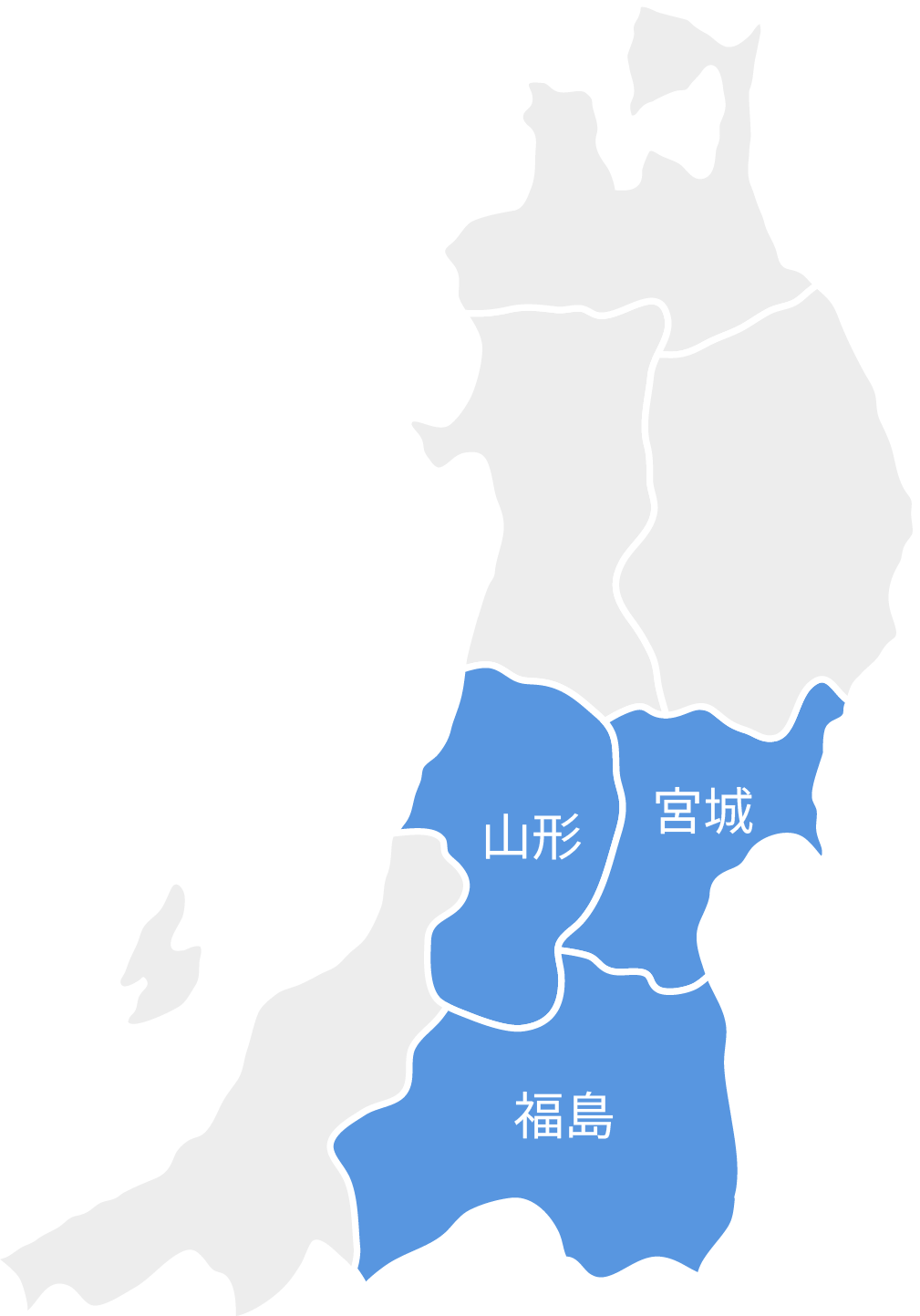 南東北の地図