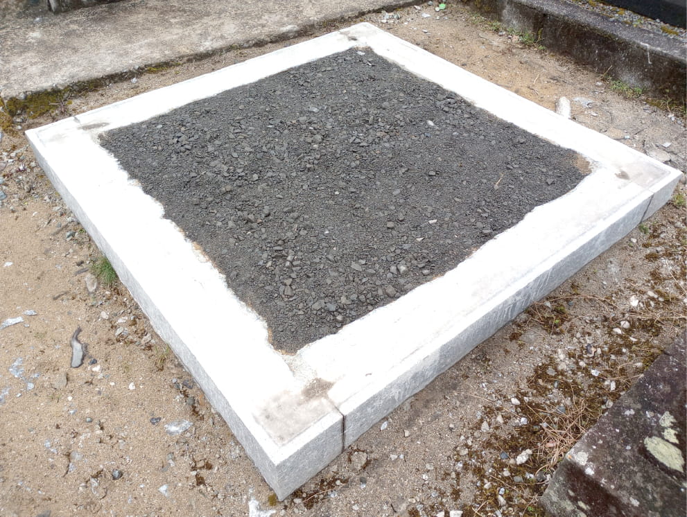 墓じまいの様子